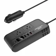 Car Power Converter 200W 12V to 220V/110V Car Inverter with PD/QC3.0 USB Ports LED Digital Display Multifunctional Car P