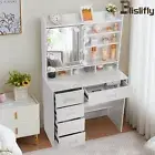 Dressing Table Sliding Mirror Jewellery Makeup Storage Cabinet Organizer Vanity
