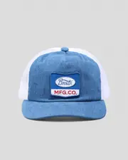 [Brixton] Brixton Men's Phillips Trucker Cap in Denim/White One Size Denim/White