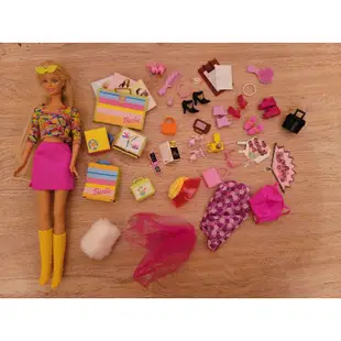 2001 mattel 正版 古董芭比 barbie dress N go 衣櫥 衣櫃