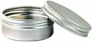 50-200PCS Durable Silver Aluminum Cosmetic Pot Lip Balm Jar Containers Empty Tin, Durable Empty Lip Balm Tin Containers, Ideal for Travel-Size Products
