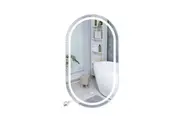 Emitto LED Wall Mirror Oval 60x100cm