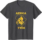 X.Style Africa Twin Shirt. Motorcycle Touring Trail Riding Tee ds147 T-Shirt Black