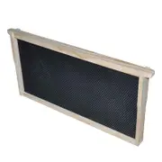 10x Timber Frames Plastic Foundations Assembled Wood Deep Hive Frame Beekeeping