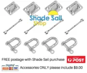 Shade Sail 8mm Installation Accessory Kit 12pcs Square/Rectangle SR6-8mm