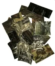 12 PCS PACK CAMO Adhesive Bow Quiver Rest SILENCING Material Pads FREE SHIPPING