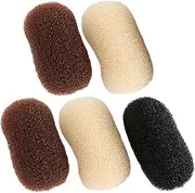 FOMIYES Hair Sponge: Padding Bun Updo Head Insert Volume Base Inserts Pads Styling Clip Barrettes Clamp Accessories Beauty Tool 5Pcs Braid Tool