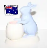 Yankee Candle * Large Pearlescent EASTER Blue Bunny * Tealight Holder 18CM TALL