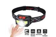 Sports Headlamp Rechargeable Running Head Light Black