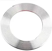 2pcs/lot Car 8M PVC Electroplate Wheel Hub Rim Trims Protection Ring Sticker Scratch-proof Bumper Strip Stickers - (Color Name: sliver)