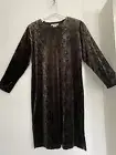 Peer Gynt Dress Size M Be Unique In Snakeskin Velour Side Splits NWT RRP $150