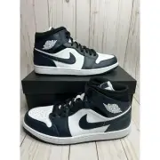 Nike Air Jordan 1 Mid Dark Teal GS Size 7Y Navy Blue White 554725 411 Rare