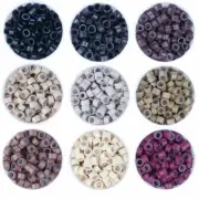Silicone Lined Micro Ring Beads 5mm For I-Tip Hair Extensions Feather Extensions