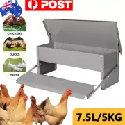 Automatic Chicken Feeder Auto Coop Chick Poultry Treadle Self Opening 5KG AU