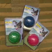 3 Pack LED Dog Ball Motion Bounce Activated Night Light Up Dog fetch