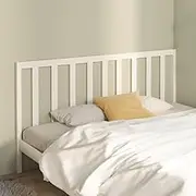 Bed Headboard, Beds Head Frame White 186 cm Solid Wood Pine