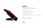 VIEWSONIC 27' TD2760 10-point Touch Screen, RS232 Serial Port, Advance Ergonomic Tilt or flat. Supports Winodws, Chrom, Linux, Android, Monitor