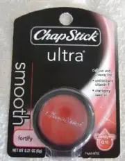 ChapStick Ultra Smooth FORTIFY Cranberry Seed Oil Lip Balm .21 oz