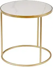 Bedside Cabinets Combination Coffee Table, Living Room Luxury Marble Coffee Table Bedroom Hotel Bedside Table, Metal Coffee Table It Can Move Sofa Table Side Desk (Color : #1, Size : 41 * 41 * 41CM)