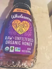 WHOLESOME BRAND ORGANIC RAW HONEY 16 OUNCES