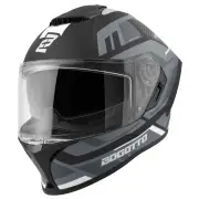 Phantom Codex Black Grey White Fiberglass Full Face Helmet