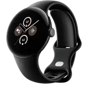 Google Pixel Watch 2 LTE (Matte Black with Obsidian Active Band)