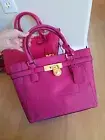 NWT MICHAEL KORS MK HAMILTON TRAVELER Medium Top Zip Tote Bag Fuschia