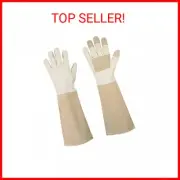 Pruning Gloves Long for Men & Women, Pigskin Leather Rose Gardening Gloves- Brea