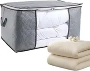 Clothes Storage Bag – Heavy-Duty Clear Window Comforter Storage Bag | Reinforced Handles Comforter Organizer | Bedding Containers for Neat Closet Organization