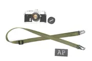 Nylon Camera Strap in Olive Green Adjustable 32-55" Shoulder Sling
