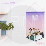 BTS WORLD Official MD Badge Flag + Tracking Number