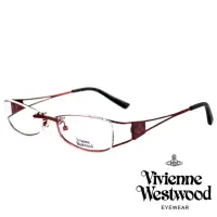 在飛比找momo購物網優惠-【Vivienne Westwood】質感金屬細框光學眼鏡(