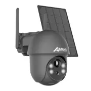ANRAN 3MP HD Wireless Solar Powered WIFI Security Dome Camera Home Outdoor PTZ