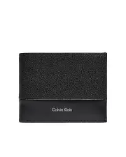 Calvin Klein Leather Bifold Wallet with Card Slots - Wallets - Black -Size