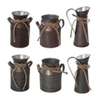 Classical Designs Metal Holder Milk Can Rustics Finish for Farmhouses Decors