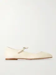 [Aeyde] Aeyde - Uma Leather Mary Jane Ballet Flats - Cream - IT42 IT 42 Cream