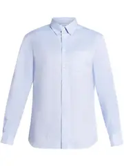 [Ferragamo] jacquard button-down jacket 38 Blue