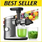 Quiet Slow Masticating Juicer Machine - Enhanced Juice Yield & Easy Disassembly