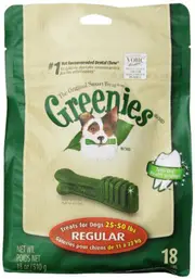 Original Canine Dental Chews - Regular Size - Mega TREAT-PAK Package (532mL) - 18 Count