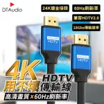 【聆翔】4K HDTV 2.0版 2米(4K 2K高清線 60HZ 18GBS 適用HDMI線接口之設備)