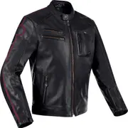 Segura Devon, leather jacket , color: Black/Dark Red , size: M