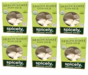 LOT OF 6 Organic Arrowroot Powder 0.4 Oz Case Of 6 By Spicely Organics BB:12/24
