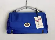 Alannah hill very unique top handle/clutch purse color blue
