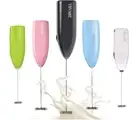 YBVABE Milk Frother Handheld | Black Whisk with High Powered Improved Motor