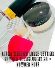 LAURA MERCIER Loose Setting Powder TRANSLUCENT 2g + Free Powder Puff