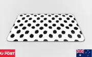 MOUSE PAD DESK MAT ANTI-SLIP|BLACK POLKA DOTS EDGY PATTERN