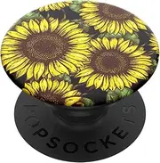 PopSockets: PopGrip Expanding Stand and Grip with a Swappable Top for Phones & Tablets - Sunflower Power