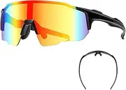 Running Sunglasses - Sports Sunglasses UV Protection Cycling | Men's Sports Polarized | Photochromic | Lightweight Frame Eyewear For Men Women Running Hiking Fishing Driving Mou