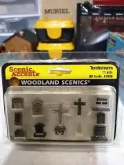 (((Woodland Scenics HO Scale A1856 Tombstone 11pc Set)))