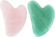 SHERCHPRY 2pcs Crystal Scraping Board Massager Plate Jade Scrapping Plate Jade Massage Supplies Board Massage Tool Stone Massager Rose Quartz
